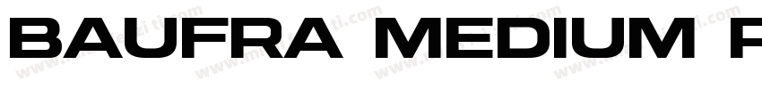 Baufra Medium Regular字体转换